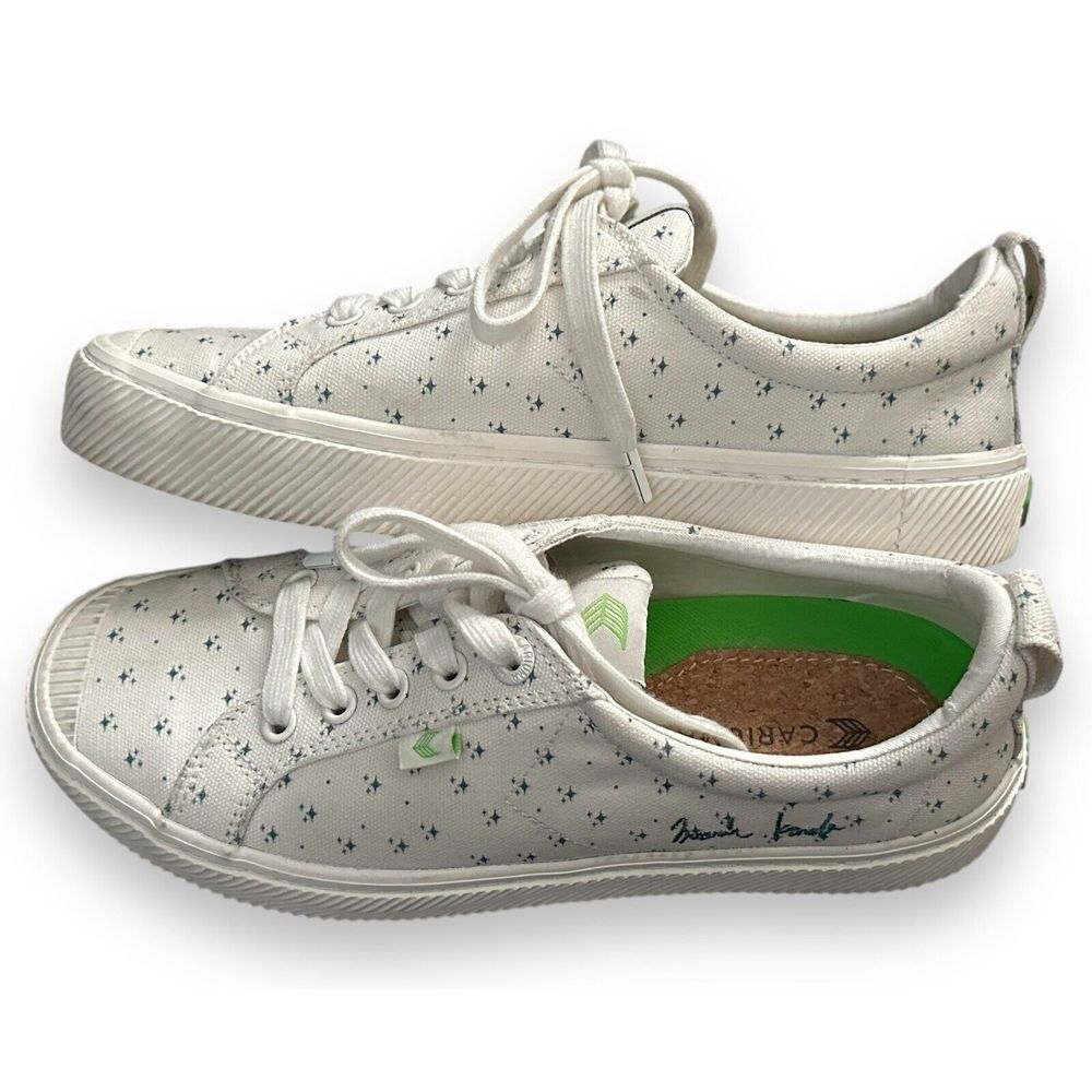 Cariuma Women's Marie Kondo Oca Low Top White Canvas Sneakers Shoes Size 7.5